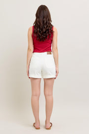 Judy Blue White Jogger Shorts