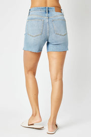 Judy Blue Mid Rise Cut Off Shorts