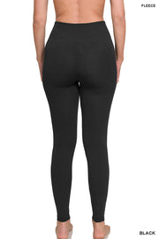 Black Fleece Lined Leggings