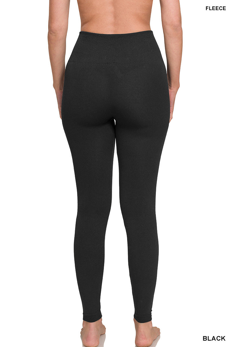 Black Fleece Lined Leggings