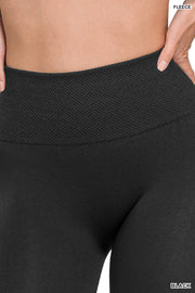 Black Fleece Lined Leggings