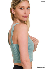 Ribbed Cropped Tank Top