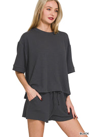 Ribbed Tee & Shorts Set