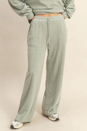 Double Zero Sage Pin Tuck Pants
