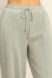Double Zero Sage Pin Tuck Pants