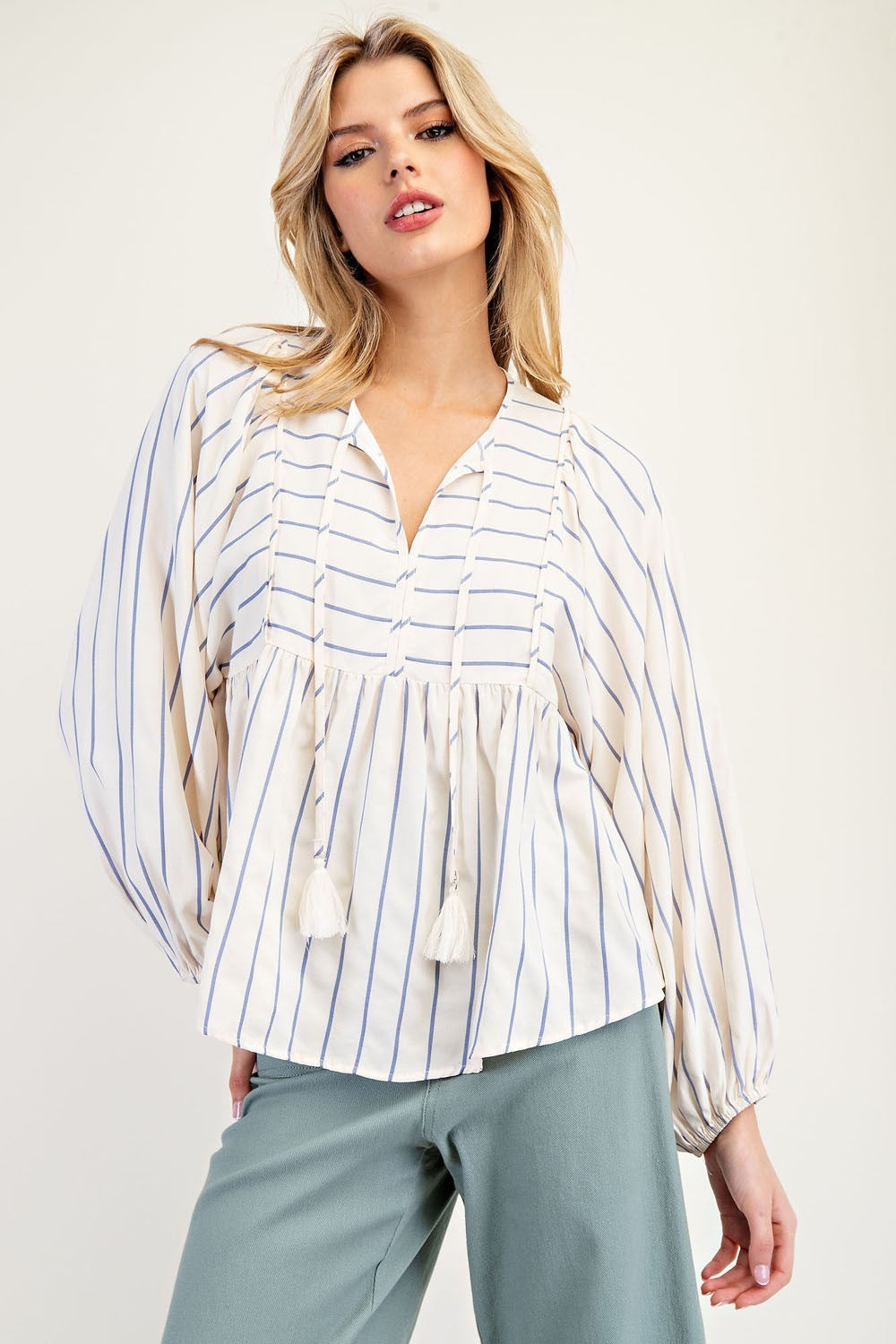Blue Stripe Blouse