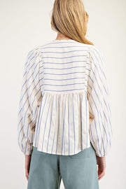 Blue Stripe Blouse