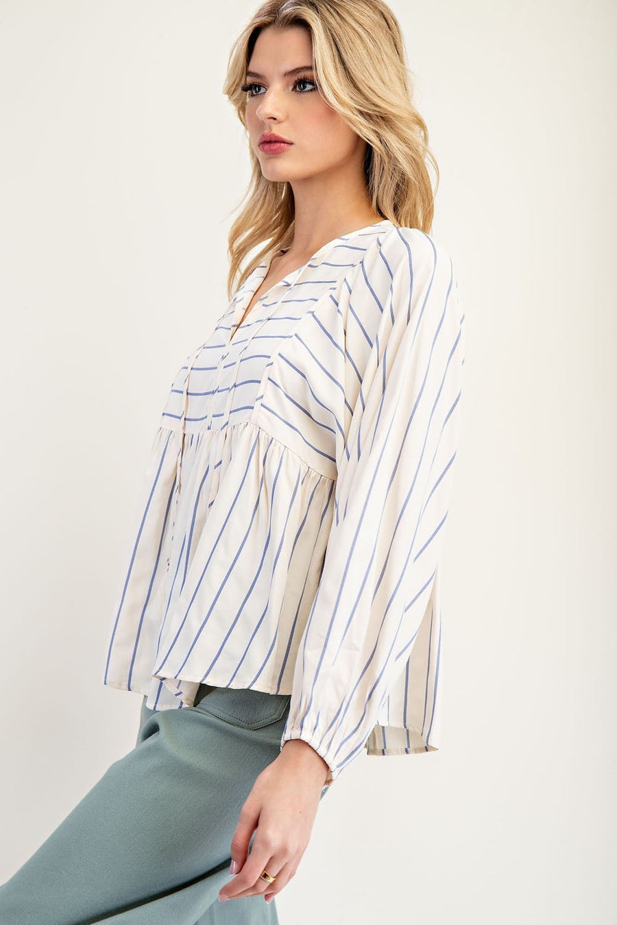 Blue Stripe Blouse