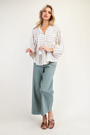 Blue Stripe Blouse
