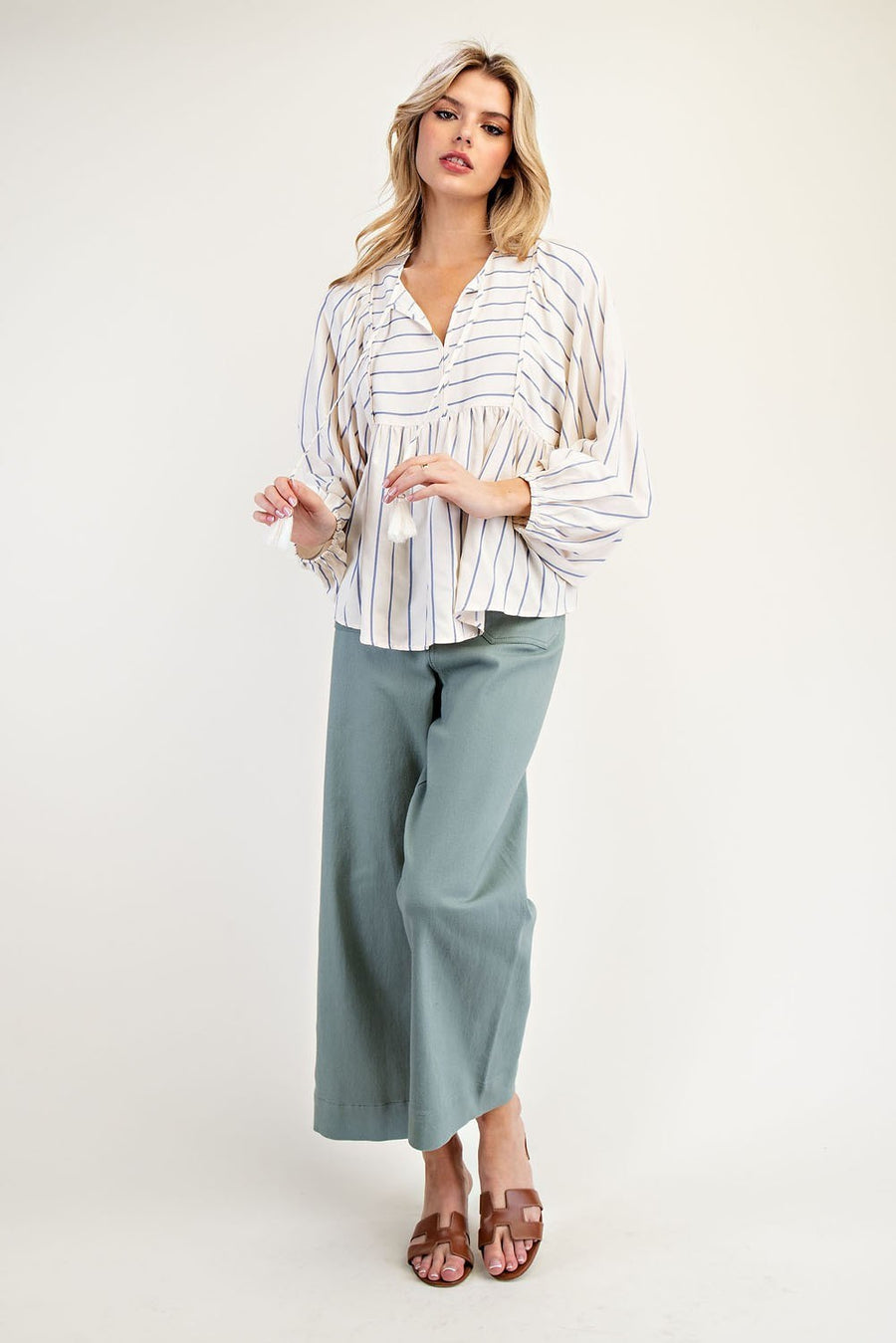 Blue Stripe Blouse