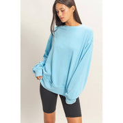 Double Zero Blue Mineral Washed Sweatshirt