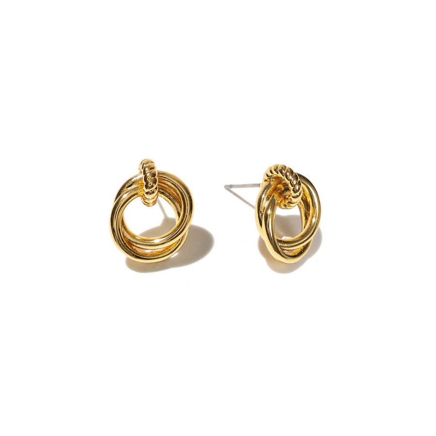 Brenda Grands 18k Gold Looped Duo Studs