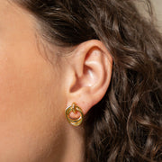 Brenda Grands 18k Gold Looped Duo Studs