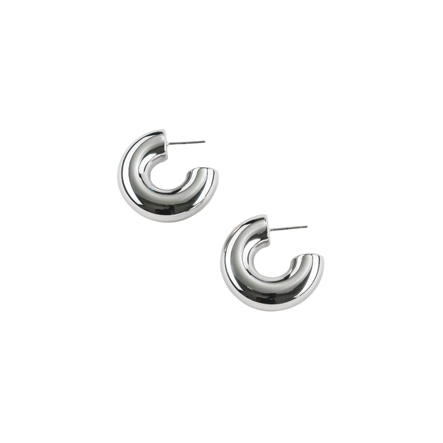 Brenda Grands Silver Bubble Hoops