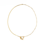 Brenda Grands Waterproof Gold Dainty Toggle Chain Necklace
