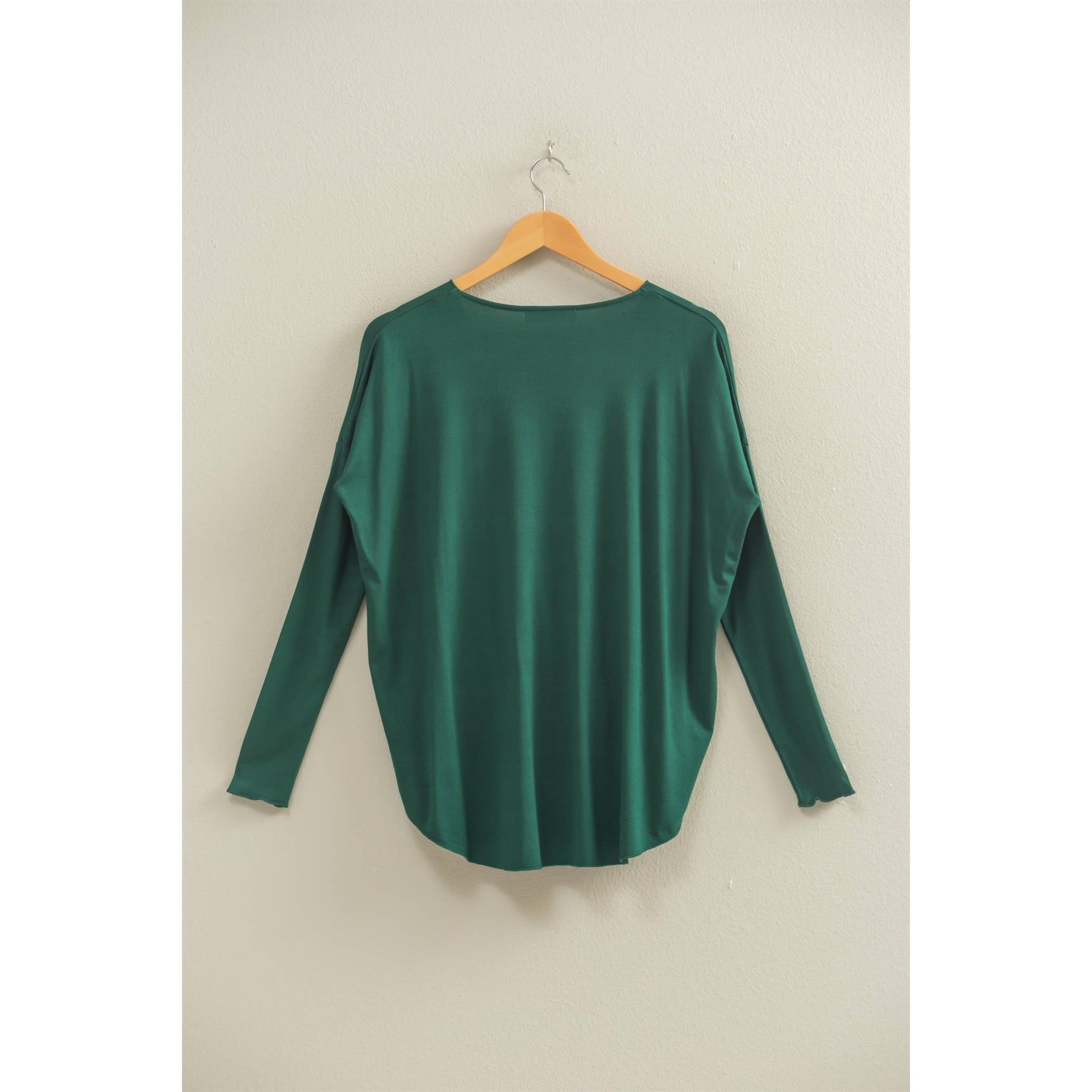 Double Zero Draped Surplice Top