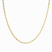 Brenda Grands 18K Gold Modern Paperclip Necklace