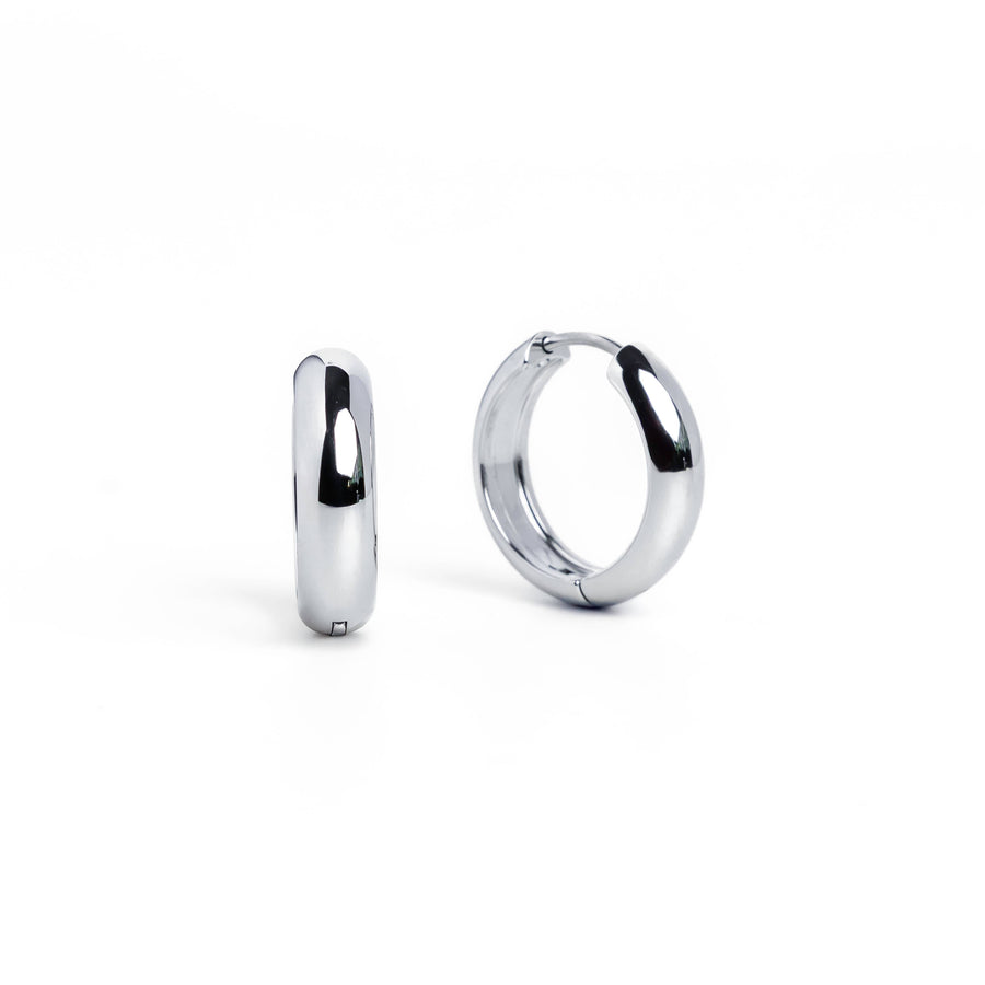 Brenda Grands Waterproof 19mm Silver Everyday Hoops