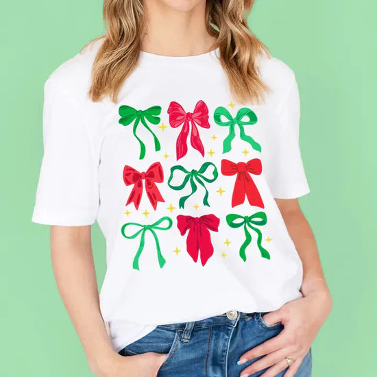 Christmas Bow Tee