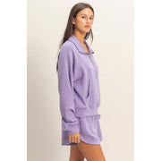 Double Zero Dusty Purple Half-Zip