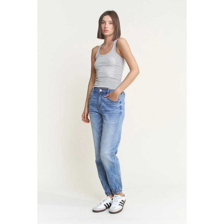 MICA Light Wash High Rise Jogger