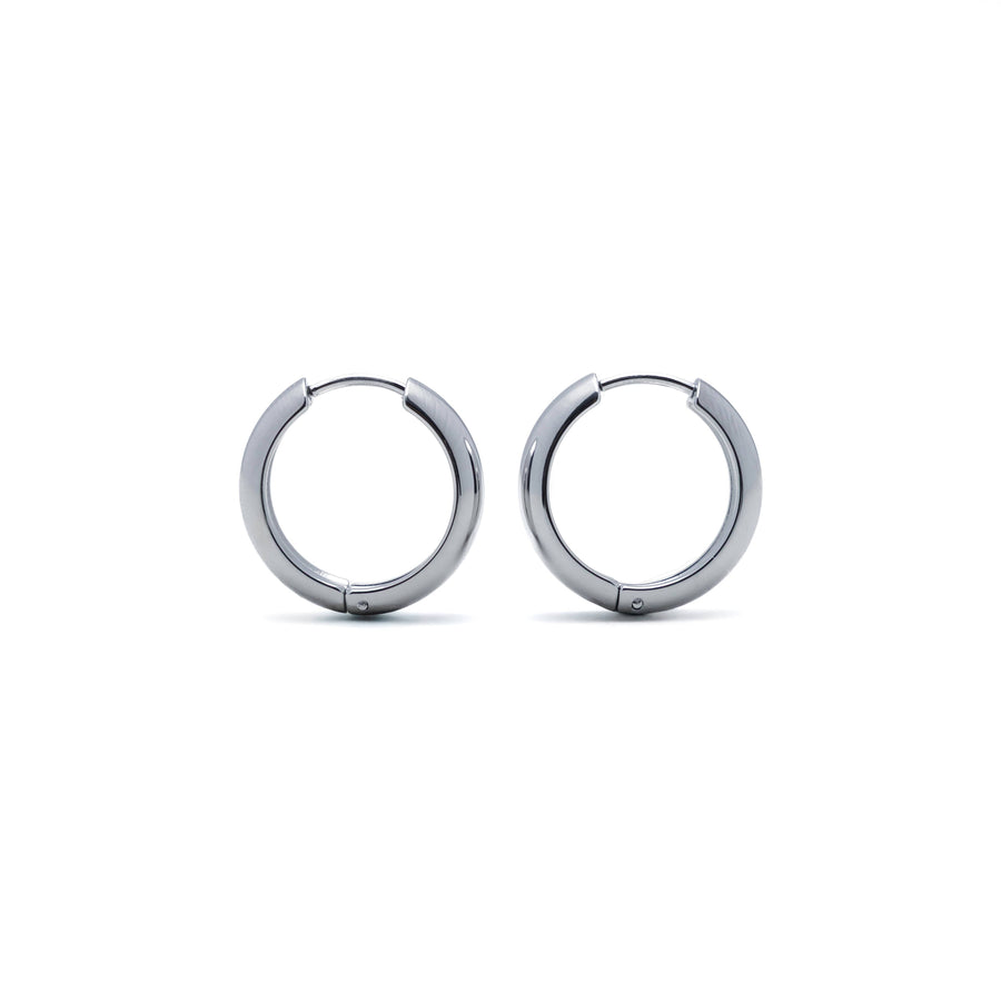 Brenda Grands Waterproof 19mm Silver Everyday Hoops