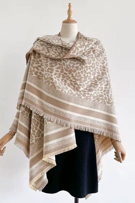 Leopard Ruana Wrap