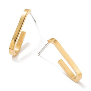 Brenda Grands Waterproof Gold Paperclip Hoops