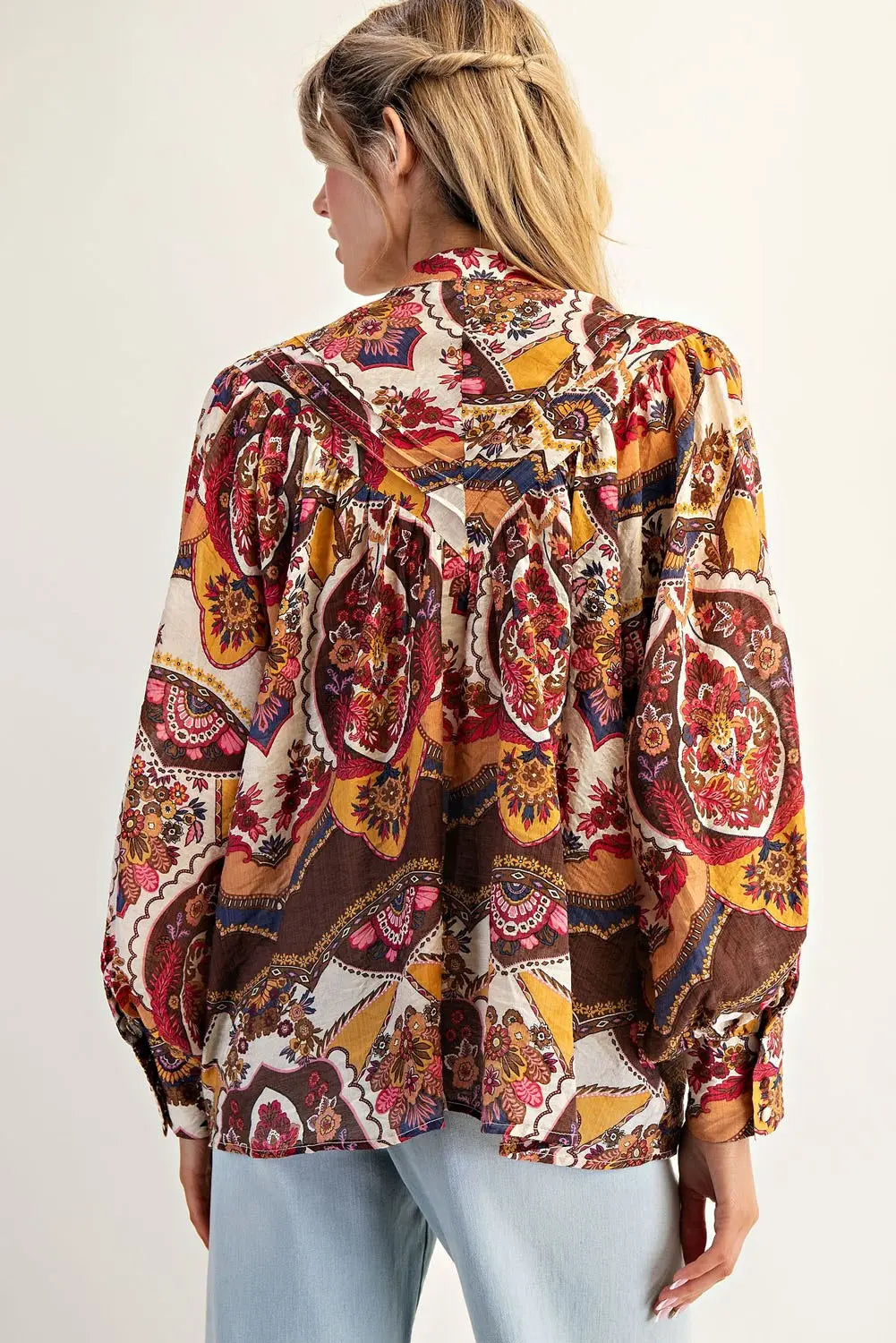 Ruby Amber Bubble Sleeve Top