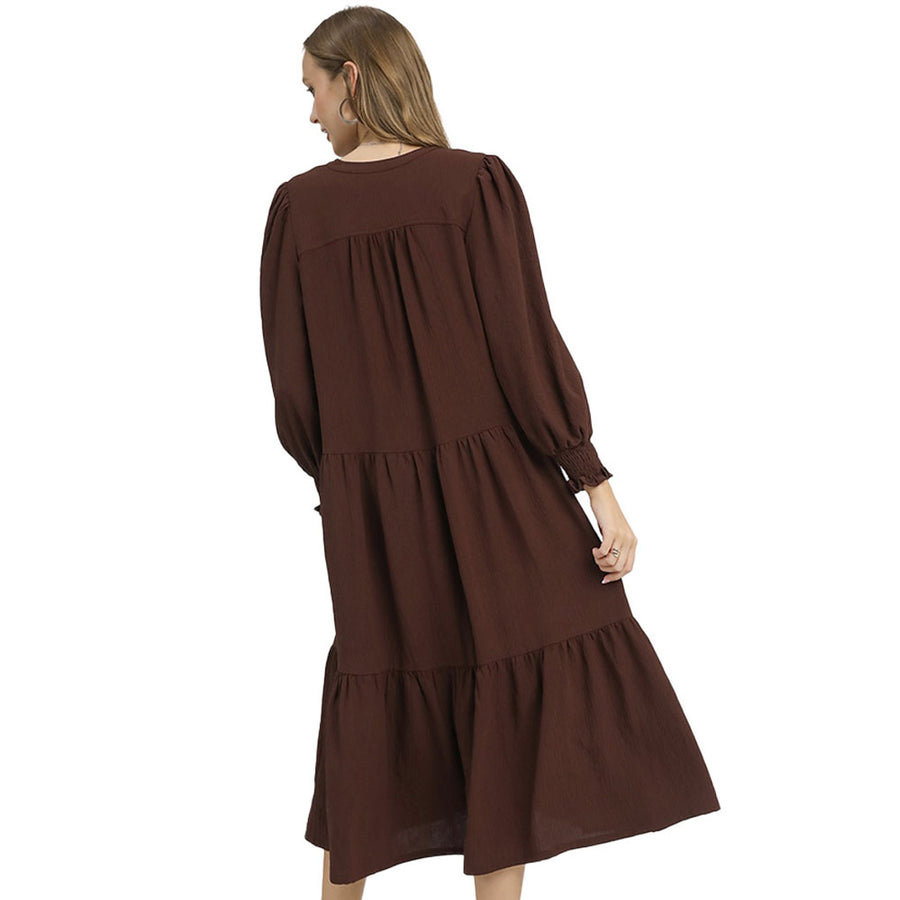 Umgee Wine Midi Dress